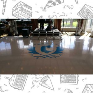 white custom dance floor wrap south florida dance floor white vinyl custom printed boca raton florida (1) white custom dance floor wrap south florida dance floor white vinyl custom printed boca raton florida (1)