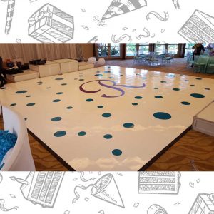 white custom dance floor wrap south florida dance floor white vinyl custom printed boca raton florida (1) white custom dance floor wrap south florida dance floor white vinyl custom printed boca raton florida (1)