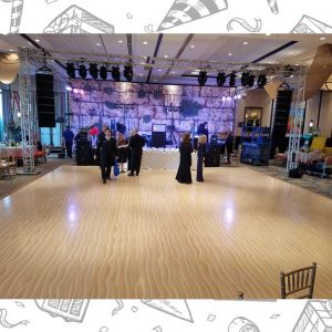 white custom dance floor wrap south florida dance floor white vinyl custom printed boca raton florida (1) white custom dance floor wrap south florida dance floor white vinyl custom printed boca raton florida (1)