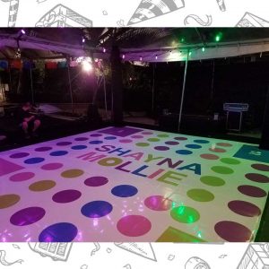 white custom dance floor wrap south florida dance floor white vinyl custom printed boca raton florida (1) white custom dance floor wrap south florida dance floor white vinyl custom printed boca raton florida (1)
