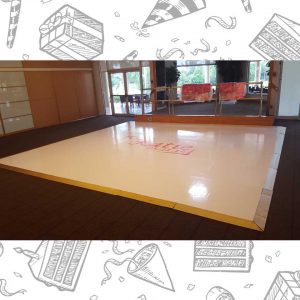 white custom dance floor wrap south florida dance floor white vinyl custom printed boca raton florida (1) white custom dance floor wrap south florida dance floor white vinyl custom printed boca raton florida (1)