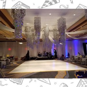 white custom dance floor wrap south florida dance floor white vinyl custom printed boca raton florida (1) white custom dance floor wrap south florida dance floor white vinyl custom printed boca raton florida (1)
