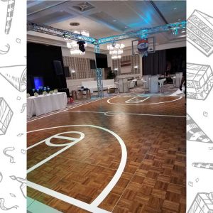 white custom dance floor wrap south florida dance floor white vinyl custom printed boca raton florida (1) white custom dance floor wrap south florida dance floor white vinyl custom printed boca raton florida (1)