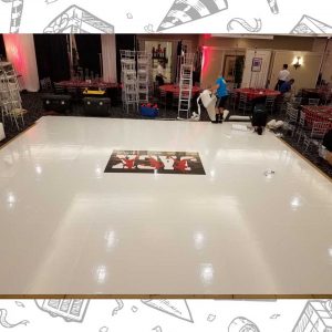 white custom dance floor wrap south florida dance floor white vinyl custom printed boca raton florida (11) white custom dance floor wrap south florida dance floor white vinyl custom printed boca raton florida (11)