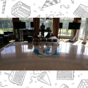 white custom dance floor wrap south florida dance floor white vinyl custom printed boca raton florida (2) white custom dance floor wrap south florida dance floor white vinyl custom printed boca raton florida (2)