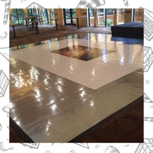 white custom dance floor wrap south florida dance floor white vinyl custom printed boca raton florida (2) white custom dance floor wrap south florida dance floor white vinyl custom printed boca raton florida (2)