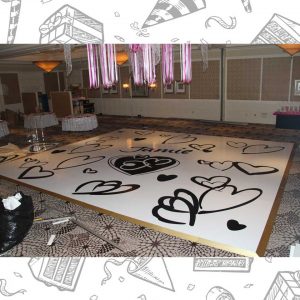 white custom dance floor wrap south florida dance floor white vinyl custom printed boca raton florida (2) white custom dance floor wrap south florida dance floor white vinyl custom printed boca raton florida (2)
