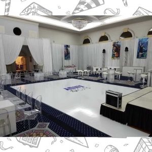 white custom dance floor wrap south florida dance floor white vinyl custom printed boca raton florida (2) white custom dance floor wrap south florida dance floor white vinyl custom printed boca raton florida (2)