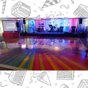 white custom dance floor wrap south florida dance floor white vinyl custom printed boca raton florida (2) white custom dance floor wrap south florida dance floor white vinyl custom printed boca raton florida (2)