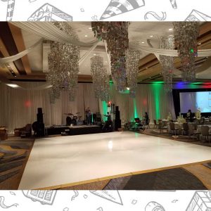 white custom dance floor wrap south florida dance floor white vinyl custom printed boca raton florida (2) white custom dance floor wrap south florida dance floor white vinyl custom printed boca raton florida (2)