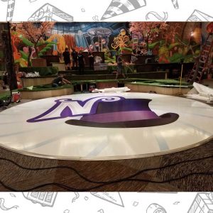 white custom dance floor wrap south florida dance floor white vinyl custom printed boca raton florida (2) white custom dance floor wrap south florida dance floor white vinyl custom printed boca raton florida (2)
