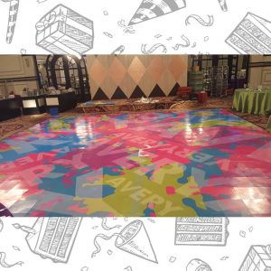white custom dance floor wrap south florida dance floor white vinyl custom printed boca raton florida (2) white custom dance floor wrap south florida dance floor white vinyl custom printed boca raton florida (2)