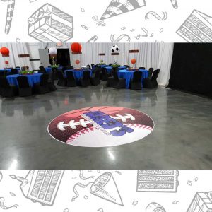 white custom dance floor wrap south florida dance floor white vinyl custom printed boca raton florida (2) white custom dance floor wrap south florida dance floor white vinyl custom printed boca raton florida (2)