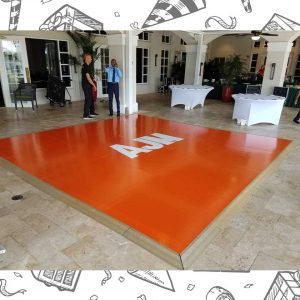 white custom dance floor wrap south florida dance floor white vinyl custom printed boca raton florida (3) white custom dance floor wrap south florida dance floor white vinyl custom printed boca raton florida (3)