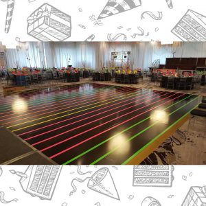 white custom dance floor wrap south florida dance floor white vinyl custom printed boca raton florida (3) white custom dance floor wrap south florida dance floor white vinyl custom printed boca raton florida (3)