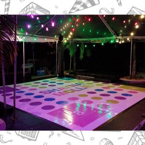 white custom dance floor wrap south florida dance floor white vinyl custom printed boca raton florida (3) white custom dance floor wrap south florida dance floor white vinyl custom printed boca raton florida (3)
