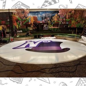 white custom dance floor wrap south florida dance floor white vinyl custom printed boca raton florida (3) white custom dance floor wrap south florida dance floor white vinyl custom printed boca raton florida (3)