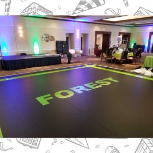 white custom dance floor wrap south florida dance floor white vinyl custom printed boca raton florida (4) white custom dance floor wrap south florida dance floor white vinyl custom printed boca raton florida (4)