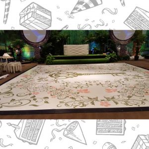 white custom dance floor wrap south florida dance floor white vinyl custom printed boca raton florida (4) white custom dance floor wrap south florida dance floor white vinyl custom printed boca raton florida (4)