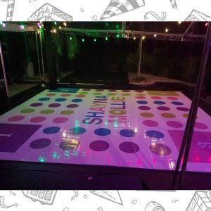 white custom dance floor wrap south florida dance floor white vinyl custom printed boca raton florida (4) white custom dance floor wrap south florida dance floor white vinyl custom printed boca raton florida (4)