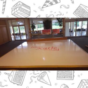 white custom dance floor wrap south florida dance floor white vinyl custom printed boca raton florida (4) white custom dance floor wrap south florida dance floor white vinyl custom printed boca raton florida (4)