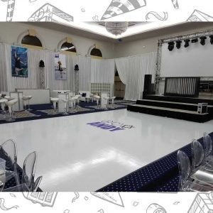white custom dance floor wrap south florida dance floor white vinyl custom printed boca raton florida (4) white custom dance floor wrap south florida dance floor white vinyl custom printed boca raton florida (4)