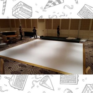 white custom dance floor wrap south florida dance floor white vinyl custom printed boca raton florida (4) white custom dance floor wrap south florida dance floor white vinyl custom printed boca raton florida (4)