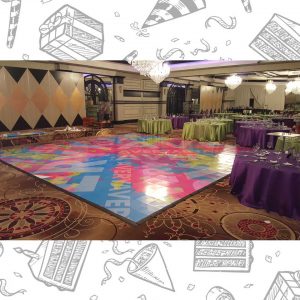white custom dance floor wrap south florida dance floor white vinyl custom printed boca raton florida (4) white custom dance floor wrap south florida dance floor white vinyl custom printed boca raton florida (4)