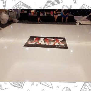 white custom dance floor wrap south florida dance floor white vinyl custom printed boca raton florida (5) white custom dance floor wrap south florida dance floor white vinyl custom printed boca raton florida (5)