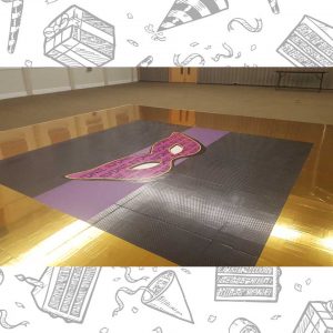 white custom dance floor wrap south florida dance floor white vinyl custom printed boca raton florida (5) white custom dance floor wrap south florida dance floor white vinyl custom printed boca raton florida (5)