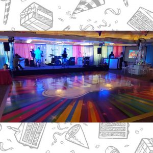 white custom dance floor wrap south florida dance floor white vinyl custom printed boca raton florida (6) white custom dance floor wrap south florida dance floor white vinyl custom printed boca raton florida (6)