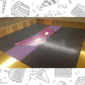 white custom dance floor wrap south florida dance floor white vinyl custom printed boca raton florida (6) white custom dance floor wrap south florida dance floor white vinyl custom printed boca raton florida (6)