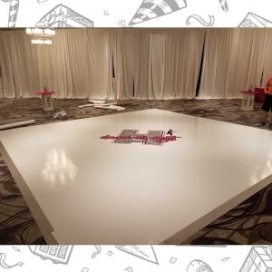 white custom dance floor wrap south florida dance floor white vinyl custom printed boca raton florida (8) white custom dance floor wrap south florida dance floor white vinyl custom printed boca raton florida (8)